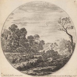Kühe weiden in einem Tal, 1646