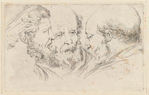 Drei Köpfe von Philosophen