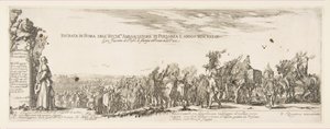 Einzug der polnischen Gesandtschaft in Rom, 1633