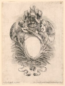 Wappen, Nr. 5 aus "Raccolta di varii cappriccii et nove inventioni di cartelle et ornamenti"