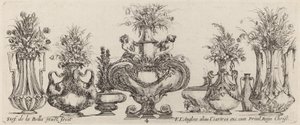 Fantastische Vasen, wahrscheinlich 1646 von Stefano della Bella