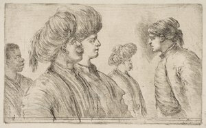Vier Türken und ein Schwarzer, ca. 1662