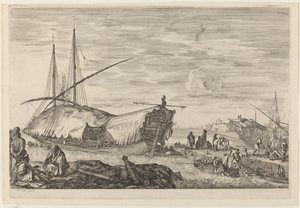 Galeere mit Segeldeck, wahrscheinlich ca. 1654-1655