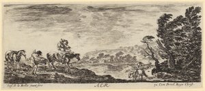 Gefecht auf hoher See, Blatt 5 der Folge "Frieden und Krieg" von Stefano della Bella