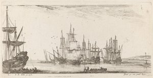Gruppe von Schiffen von Stefano della Bella