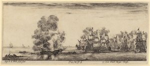Ignis (Feuer), Blatt 4 der Folge "Die vier Elemente" von Stefano della Bella