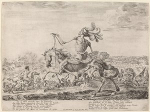 Der Tod auf einem Schlachtfeld, 1648 von Stefano della Bella