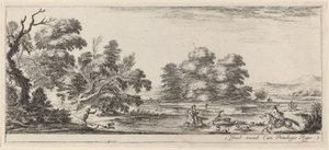 Landschaft mit Hirschjagd, vor oder um 1647