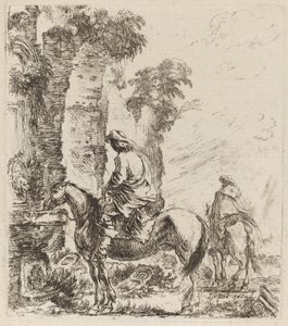 Landschaft mit Reitern, 1646 von Stefano della Bella