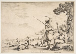 Der Florentiner auf der Jagd, ca. 1654 von Stefano della Bella