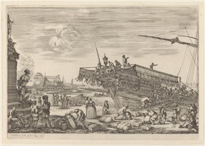 Ein Schiff beladen von Stefano della Bella