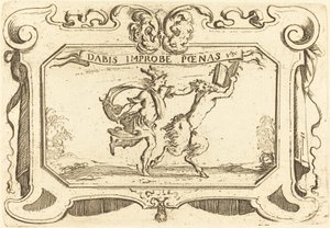 Merkur jagt einen Satyr mit einem Buch von Stefano della Bella