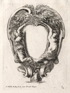 Neues Modell für eine Kartusche, 1647 von Stefano della Bella