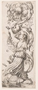 Ornamenti o Grottesche (Groteskes Ornament) von Stefano della Bella