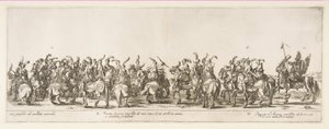Teil des Eingangs der polnischen Gesandtschaft G und H, 1633 von Stefano della Bella