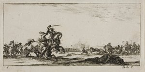 Tafel Sechs aus Zeichnungen von verschiedenen Bewegungen von Soldaten von Stefano della Bella