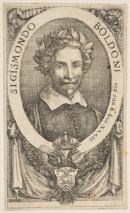Porträt des Dichters Sigismond Boldoni (1656) von Stefano della Bella