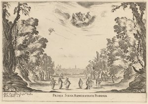 Prima Scena Representanta Firenza von Stefano della Bella