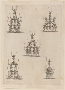 Pyramiden der Jongleure von Stefano della Bella