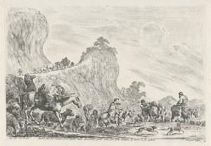 Reise von Jakob nach Ägypten von Stefano della Bella