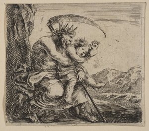 Saturn, aus dem Spiel der Mythologie Jeu de la Mythologie