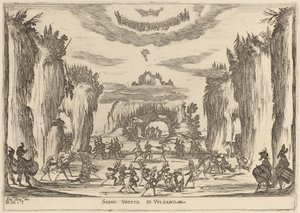 Szene Grotte des Vulkanos, 1637