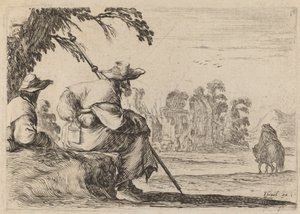 Sitzende Pilger, 1642
