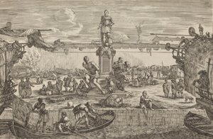 Statue von Ferdinand I., wahrscheinlich um 1654-1655 von Stefano della Bella
