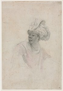 Studie eines Mauren, nach links gewandt, ca. 1657 von Stefano della Bella