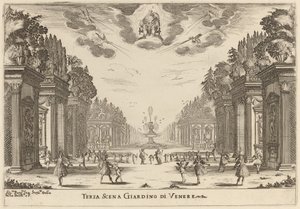 Terza Scena Giardins di Venere von Stefano della Bella
