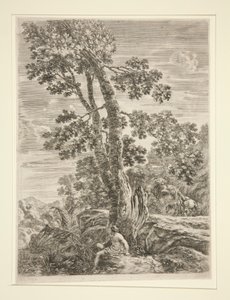 Der Fischer, aus der Serie Vier große Landschaften