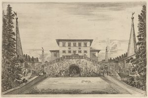 Die große Treppe von Stefano della Bella