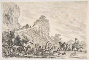 Die Reise Jakobs nach Ägypten, ca. 1647 von Stefano della Bella