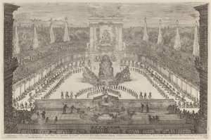 Der Prinz der Toskana, seine Pferdetruppen und Kutschen um den Berg Atlas