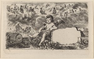 Titelseite für Jeu des Mythologie, 1644 von Stefano della Bella