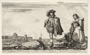 Verschiedene Figuren und Landschaften von Stefano della Bella