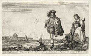 Verschiedene Figuren und Landschaften, 1649 von Stefano della Bella