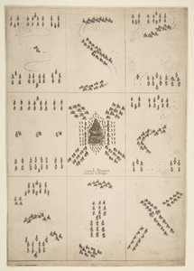 Verschiedene Figuren des Pferdeballetts, 1652