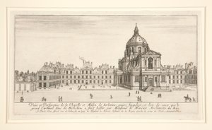 Ansicht und Perspektive der Kapelle und des Hauses der Sorbonne von Stefano della Bella