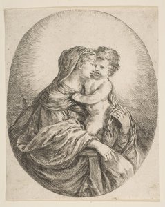 Die Jungfrau umarmt das Christuskind, ca. 1641 von Stefano della Bella