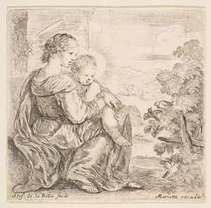 Jungfrau und Christuskind, 1641 von Stefano della Bella