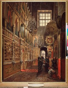 Ein Gottesdienst in der Verkündigungskathedrale im Moskauer Kreml