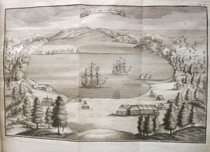 Ansicht des Hafens von Petropavlovsk von Stepan Petrovich Krasheninnikov