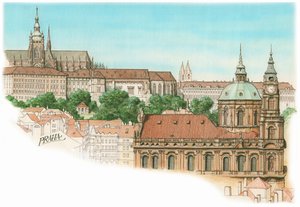 Ansicht von Prag, um 1900-2023 von Stephen Conlin