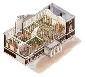 Devonshire House, Piccadilly, London, ca. 1860-1910 von Stephen Conlin