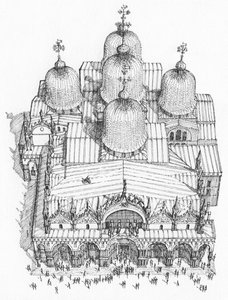 Markusdom, Venedig, aus der Luft von Stephen Conlin