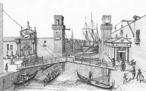Der Eingang zum Arsenale, Venedig von Stephen Conlin