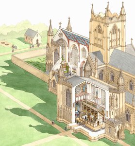 Walsingham Priory, Norfolk, ca. 1500-1535 von Stephen Conlin