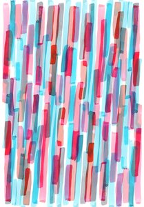 Pinselstreifen, 2017 von Stephen Dow