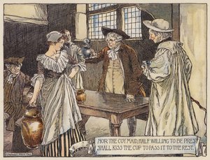 Illustration für Das verlassene Dorf von Oliver Goldsmith von Stephen Reid